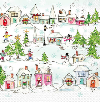Holiday Village Cocktail Napkins
