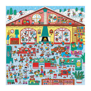 Winter Chalet 500 Piece Search & Find Puzzle - Olita Gifts & Goods
