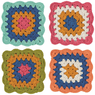 Loop de loop Crochet Coasters Set