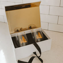 Load image into Gallery viewer, Trees Stemless Wine Glass Box Set
