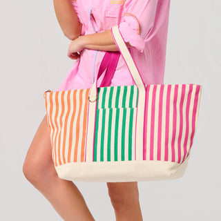 Port Striped Tote - Olita Gifts & Goods