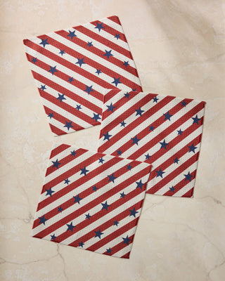 Patriotic Stripe Dishcloth Set - Olita Gifts & Goods
