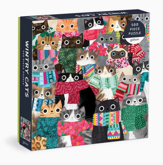 Wintry Cats 500 Piece Puzzle