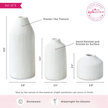 Load image into Gallery viewer, Boho Ceramic Bud Vases
