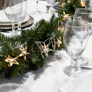 Battery Operated Star String Lights with Silver Accents - Olita Gifts & Goods