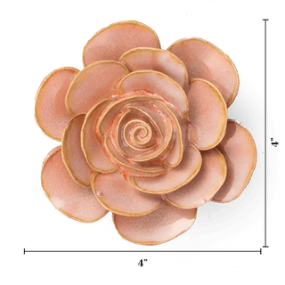 Ceramic Peach Pink Cloni Ranunculus - Olita Gifts & Goods