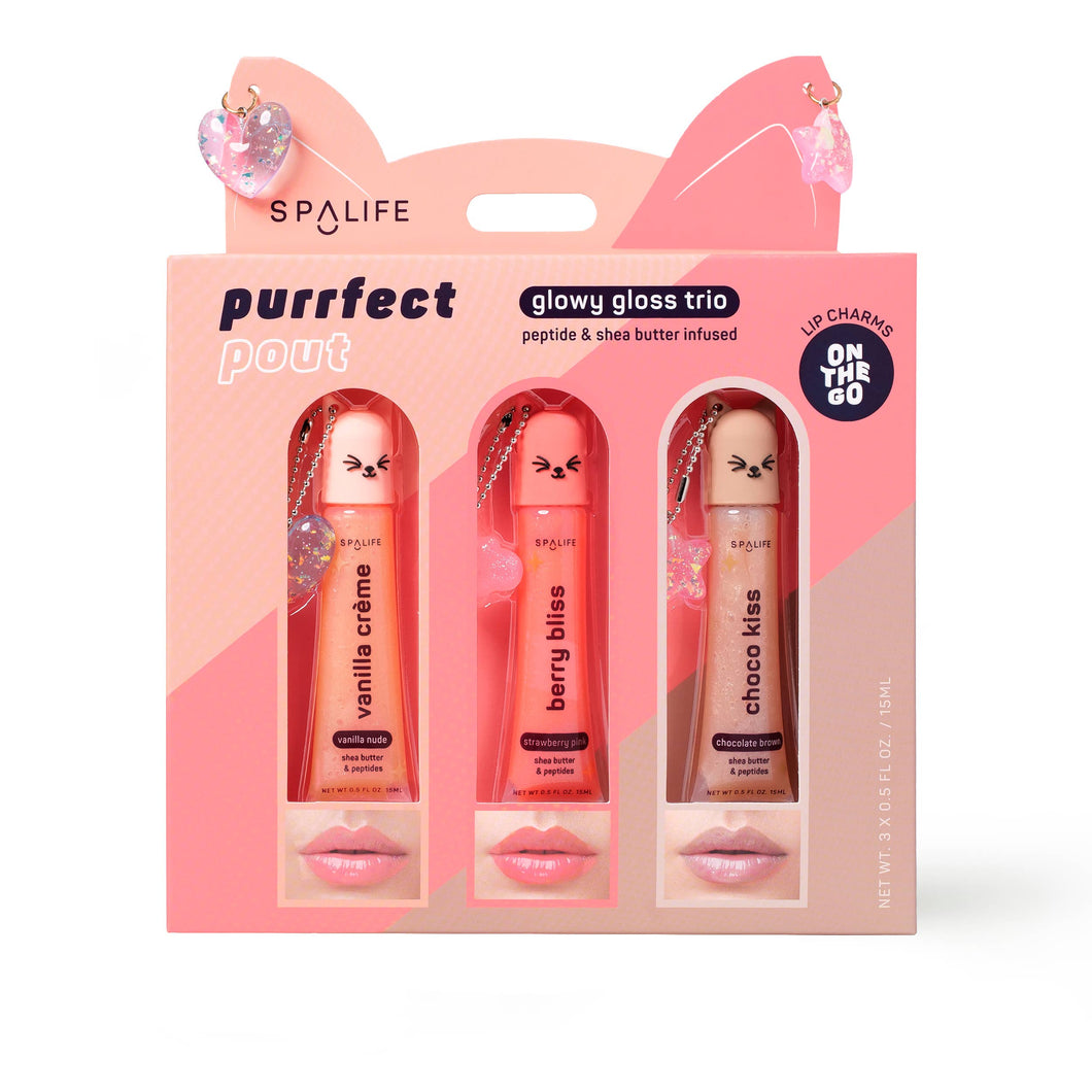 Purrfect Pout Glowy Lip Gloss Trio