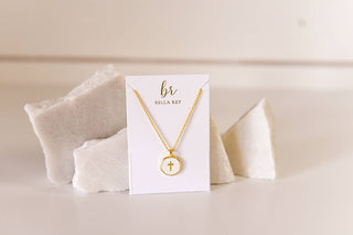 Lennon Cross Necklace - Olita Gifts & Goods