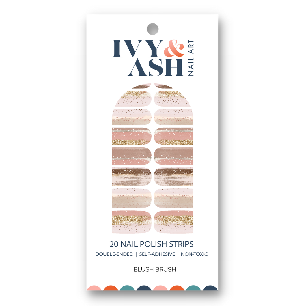 Blush Brush Nail Wraps