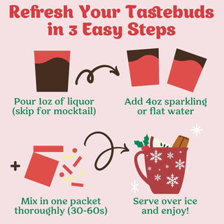 Seasonal Variety Pack Cocktail Mixers - 6 Servings Multipack - Olita Gifts & Goods