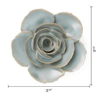 Ceramic Milk Teal Ranunculus - Olita Gifts & Goods