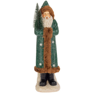 Dark Green Hooded Saint Nick - Olita Gifts & Goods