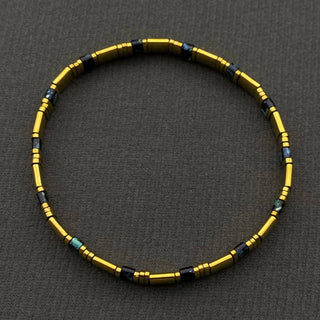 5mm Glass & Hematite Beaded Elastic TILA Bracelets - BJ: E - Olita Gifts & Goods