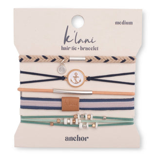 K'Lani Anchor Hair Tie Bracelets - Olita Gifts & Goods