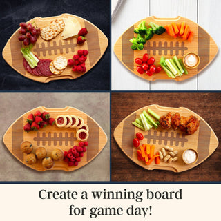 Flip, Serve & Store® Football Charcuterie Board with Lid