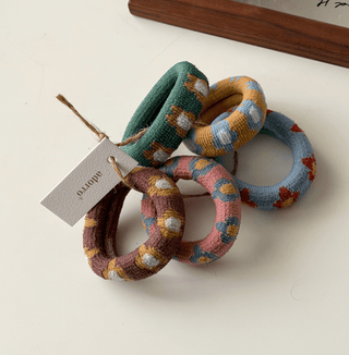 FlowerSeamless Hair Ties Set - Olita Gifts & Goods