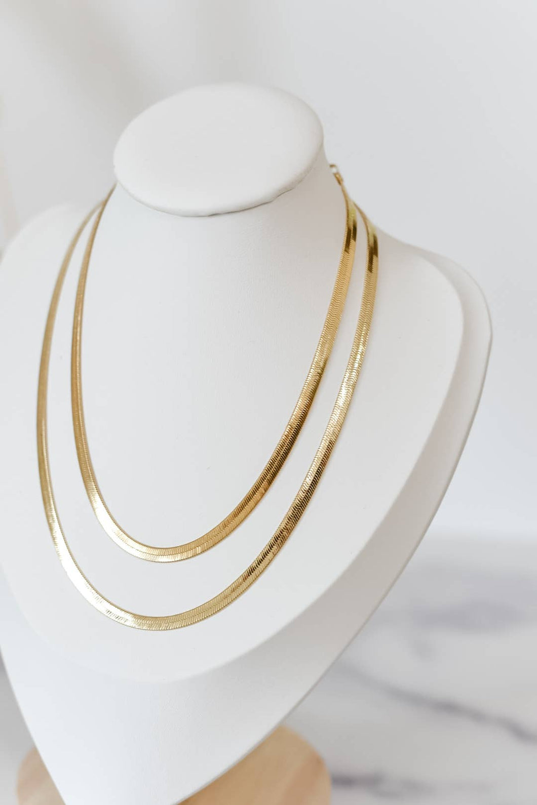 Abby Gold Filled Necklace: non tarnish | waterproof