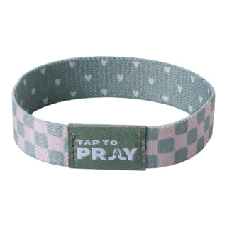 Tap To Pray® Wristband – Cottage & Tile: Medium - Olita Gifts & Goods