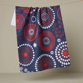 Freedom Sparks Tea Towel: Blue - Olita Gifts & Goods