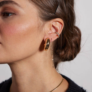 Gold Ramona Threader Earrings: Silver - Olita Gifts & Goods