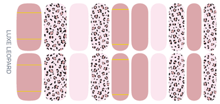 Luxe Leopard | Mauve Pink Animal Print Nail Art Nail Wrap - Olita Gifts & Goods