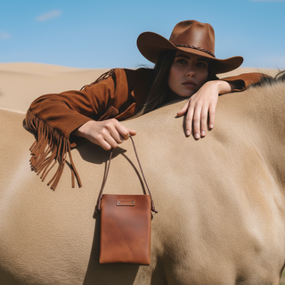 Leather Crossbody Bag | Ready to Go Mini Crossbody: Tan