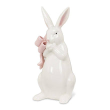 Load image into Gallery viewer, Standing Bunny with Pink Bow-6.5"H
