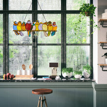 Load image into Gallery viewer, Marisol Birds Stained Glass Panel
