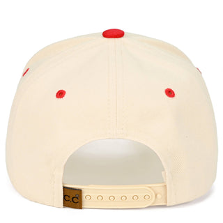 C.C Daisy Flower Pattern USA Flag Trucker Cap: Light Denim - Olita Gifts & Goods