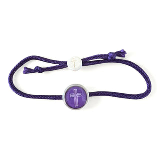 Tap To Pray® Survivor Series Bracelet: Mocha + Cross - Olita Gifts & Goods