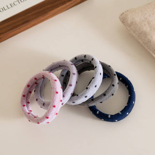 Polka Dot Seamless Hair Tie Set - Olita Gifts & Goods