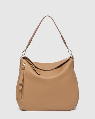 Shoulder Bag - Camel | Nadia: Vegan - Polyurethane / Women-Owned, Cruelty-Free - Olita Gifts & Goods