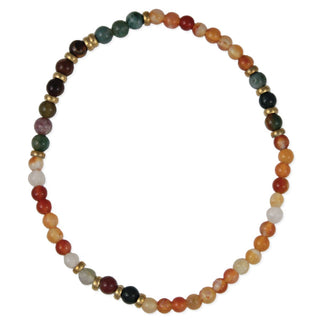 Natural Tones Stone Bead Stretch Anklet - Olita Gifts & Goods