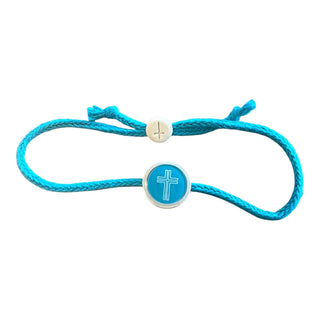 Tap To Pray® Survivor Series Bracelet: Mocha + Cross - Olita Gifts & Goods