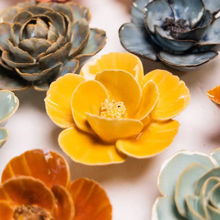 Ceramic Yellow Poppy - Olita Gifts & Goods