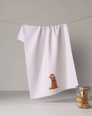 Merry Doodle Tea Towel
