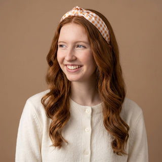 Maple Gingham Twist Headband - Olita Gifts & Goods