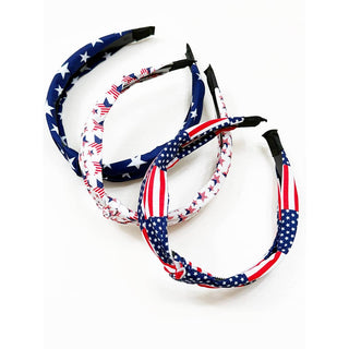 Patriotic Twisted Headband - Olita Gifts & Goods