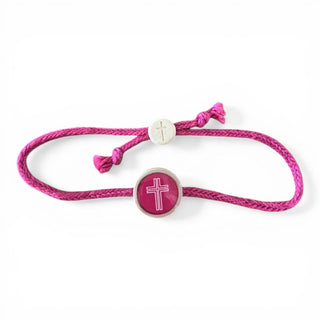 Tap To Pray® Survivor Series Bracelet: Mocha + Cross - Olita Gifts & Goods