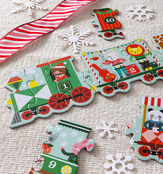 Christmas Train Shaped Floor Puzzle - Olita Gifts & Goods