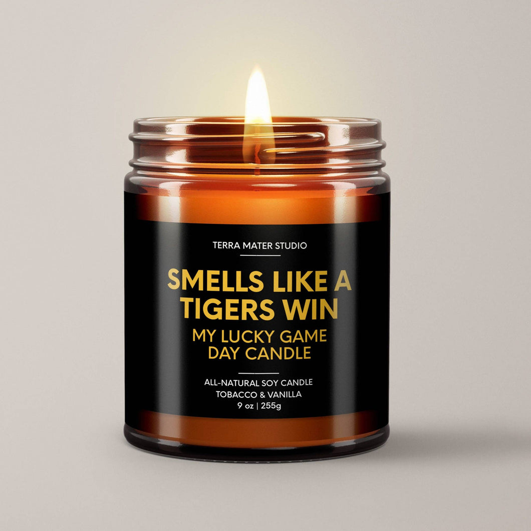 Tigers Lucky Game Day Candle