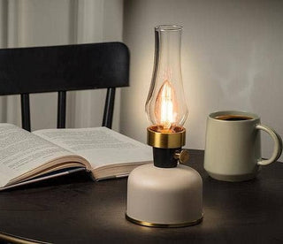 Lantern Lamp: Ivory - Olita Gifts & Goods
