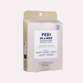 Pedi in a Box 5 Step O2 Fizz - Coconut Cream - Olita Gifts & Goods