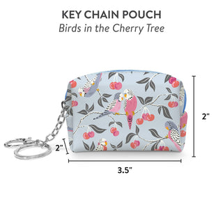 Birds in the Cherry Tree Key Chain Pouch - Olita Gifts & Goods