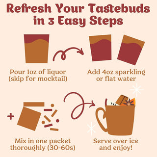 Spiked Apple Cider Cocktail / Mocktail Mixer - 24ct Caddy - Olita Gifts & Goods