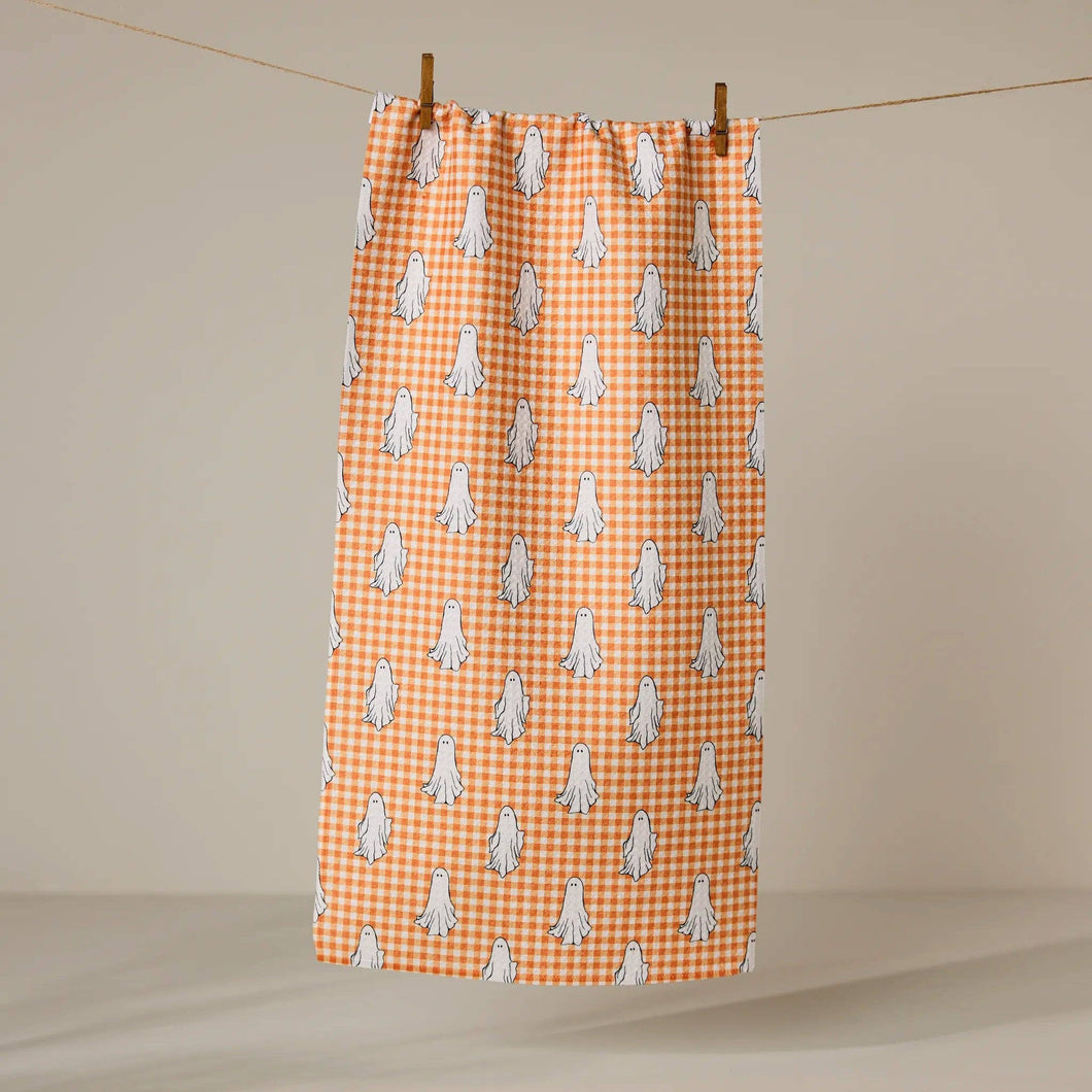 Gingham Ghosts Bar Towel