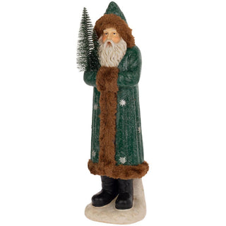 Dark Green Hooded Saint Nick - Olita Gifts & Goods