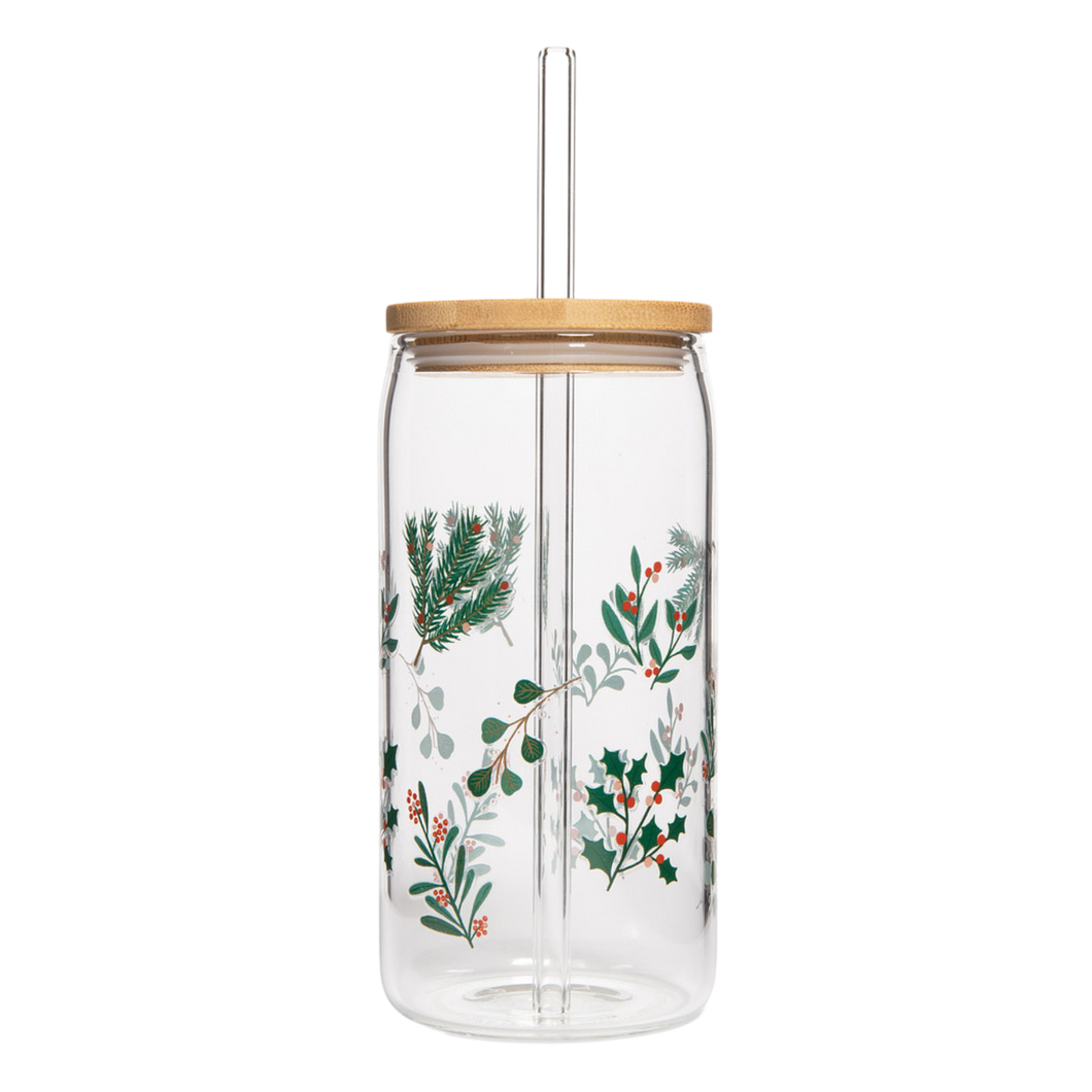 Holly Can Glass