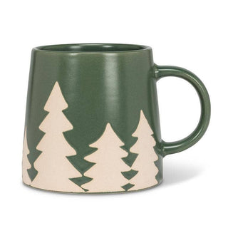 Wide Base Mug with Pine Trees - Olita Gifts & Goods