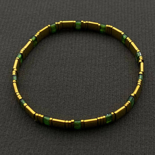 5mm Glass & Hematite Beaded Elastic TILA Bracelets - BJ: E - Olita Gifts & Goods